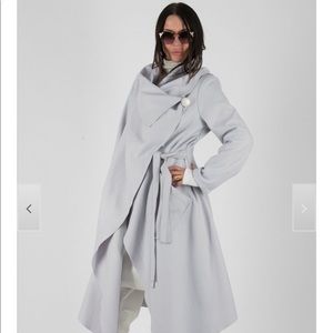 NWOT EUG White Cashmere blend coat Small